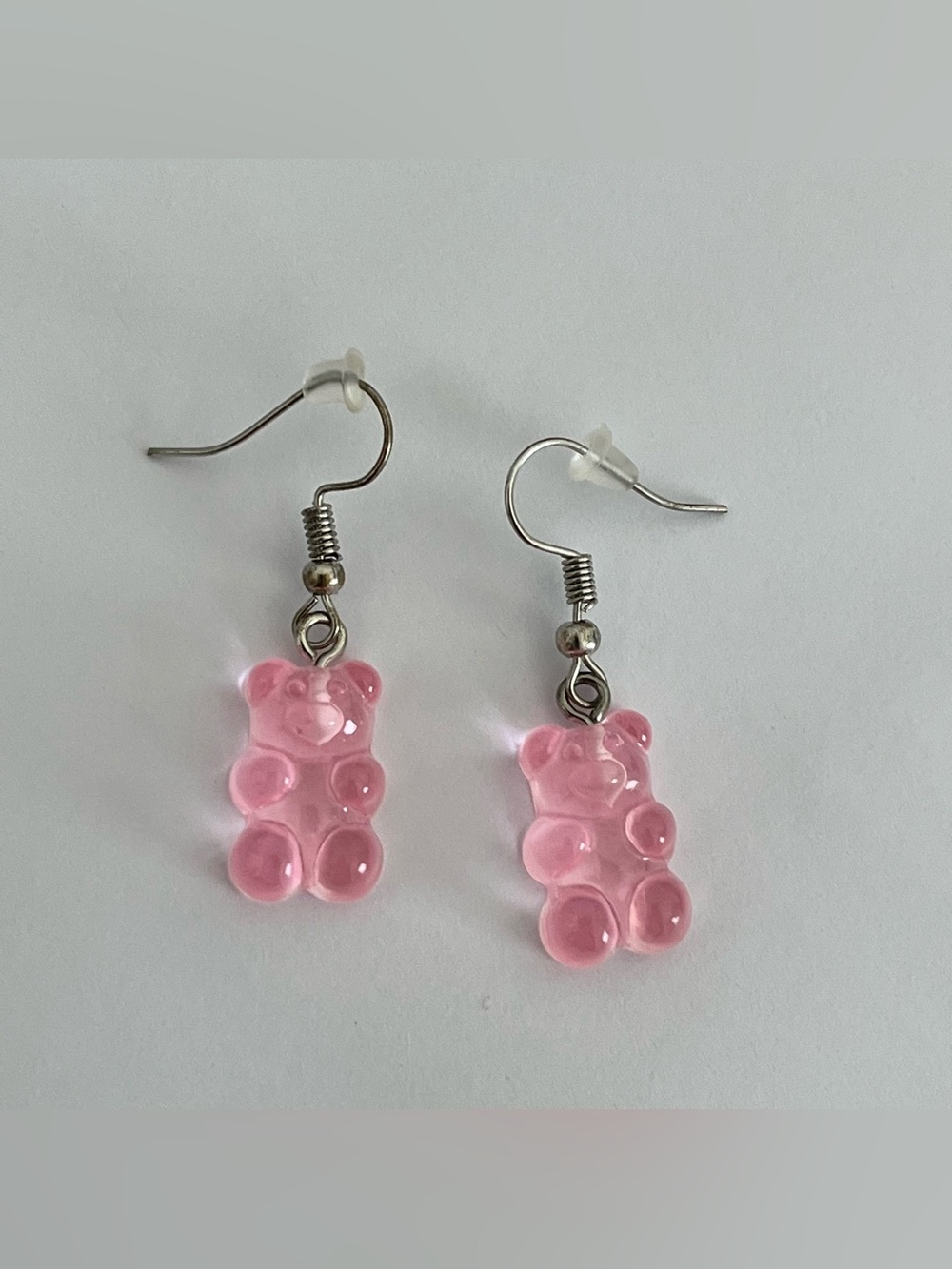 Light Pink Gummy Bear Dangle Earrings
